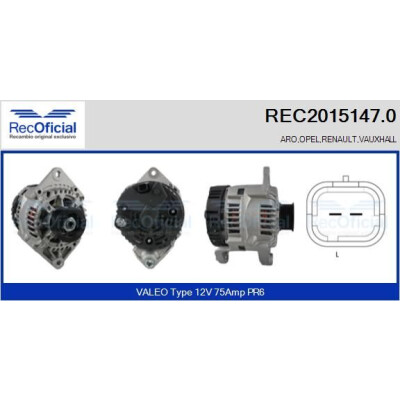 Alternateur RECOFICIAL REC2015147.0