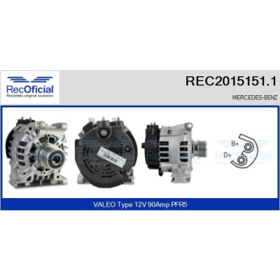 Alternateur RECOFICIAL REC2015151.1