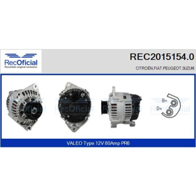 Alternateur RECOFICIAL REC2015154.0