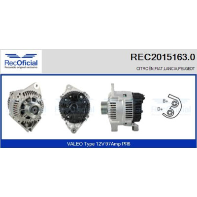 Alternateur RECOFICIAL REC2015163.0