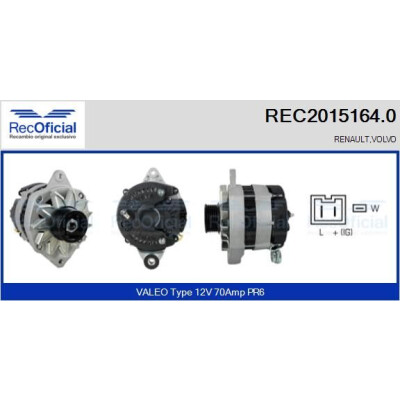 Alternateur RECOFICIAL REC2015164.0