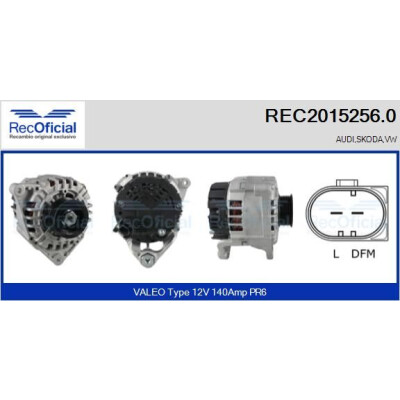 Alternateur RECOFICIAL REC2015256.0