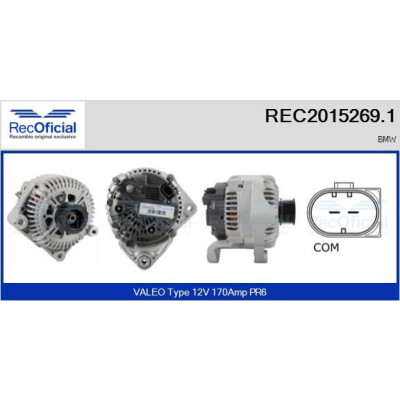 Alternateur RECOFICIAL REC2015269.1