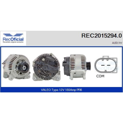 Alternateur RECOFICIAL REC2015294.0