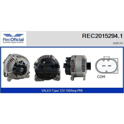 Alternateur RECOFICIAL REC2015294.1