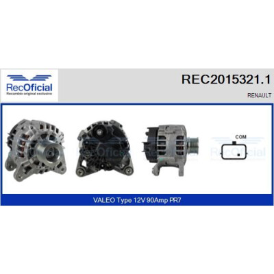 Alternateur RECOFICIAL REC2015321.1