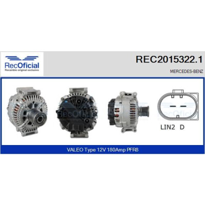 Alternateur RECOFICIAL REC2015322.1