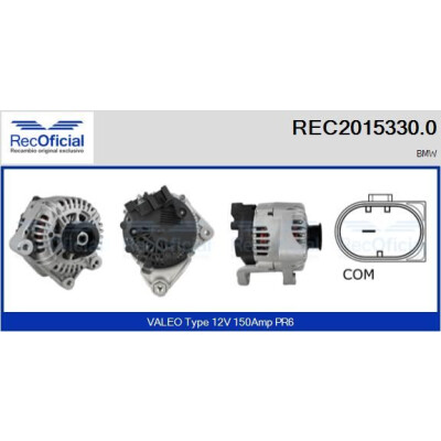 Alternateur RECOFICIAL REC2015330.0