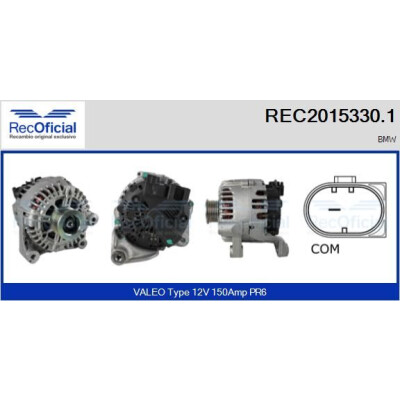 Alternateur RECOFICIAL REC2015330.1