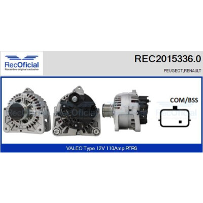 Alternateur RECOFICIAL REC2015336.0