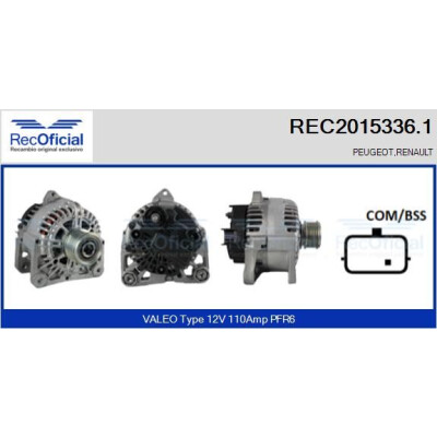Alternateur RECOFICIAL REC2015336.1