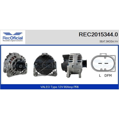 Alternateur RECOFICIAL REC2015344.0