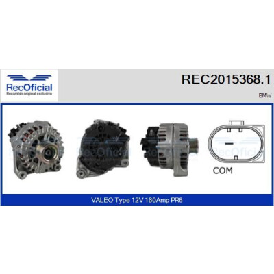 Alternateur RECOFICIAL REC2015368.1