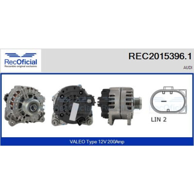 Alternateur RECOFICIAL REC2015396.1