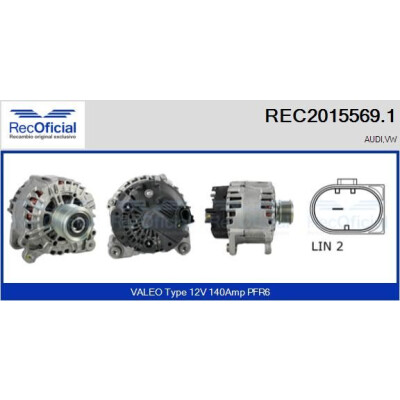 Alternateur RECOFICIAL REC2015569.1