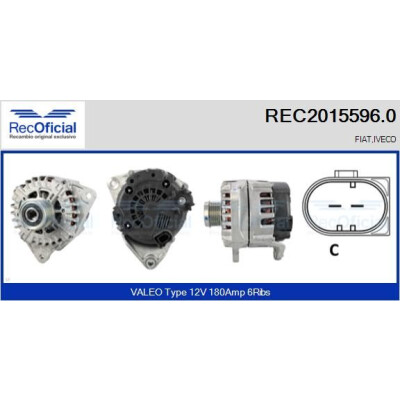 Alternateur RECOFICIAL REC2015596.0
