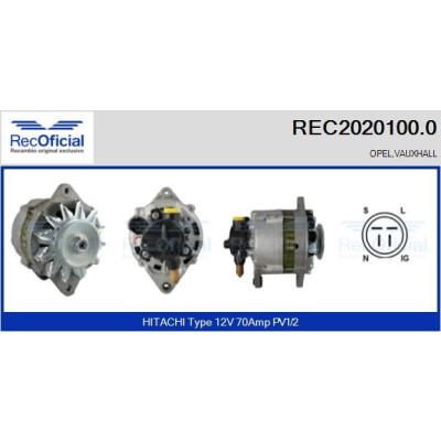 Alternateur RECOFICIAL REC2020100.0