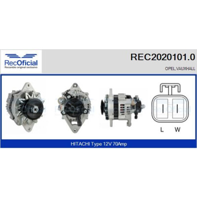Alternateur RECOFICIAL REC2020101.0
