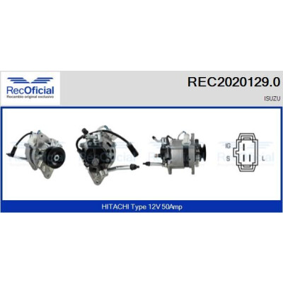 Alternateur RECOFICIAL REC2020129.0