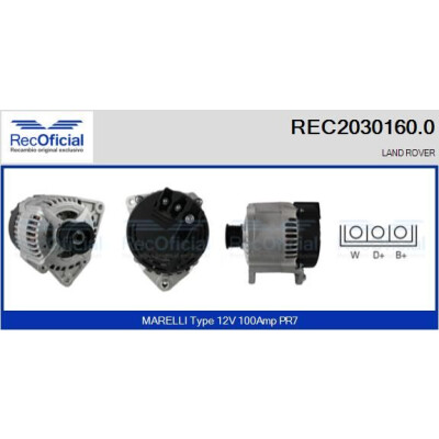 Alternateur RECOFICIAL REC2030160.0