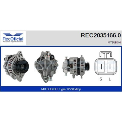 Alternateur RECOFICIAL REC2035166.0
