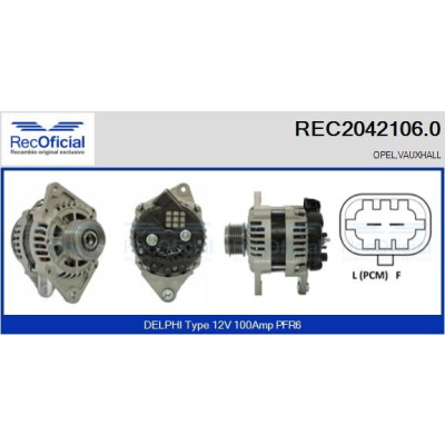 Alternateur RECOFICIAL REC2042106.0