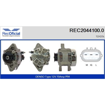 Alternateur RECOFICIAL REC2044100.0