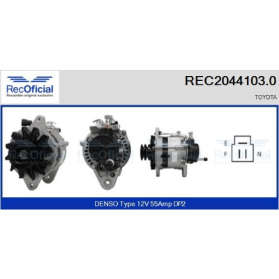 Alternateur RECOFICIAL REC2044103.0