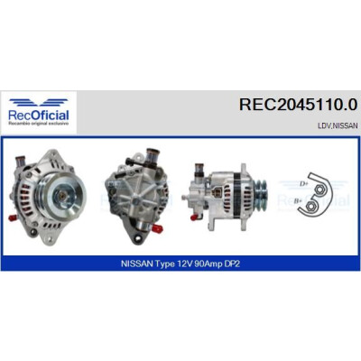 Alternateur RECOFICIAL REC2045110.0