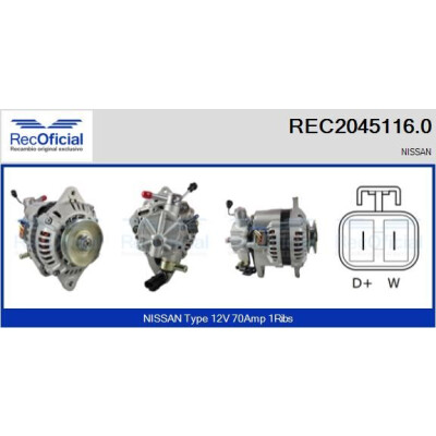 Alternateur RECOFICIAL REC2045116.0