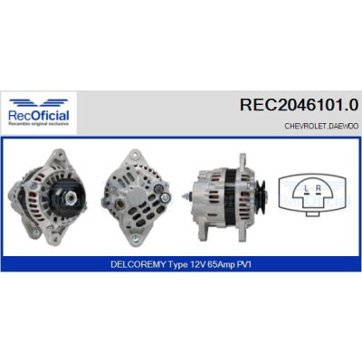 Alternateur RECOFICIAL REC2046101.0