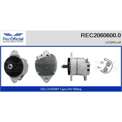 Alternateur RECOFICIAL REC2060600.0