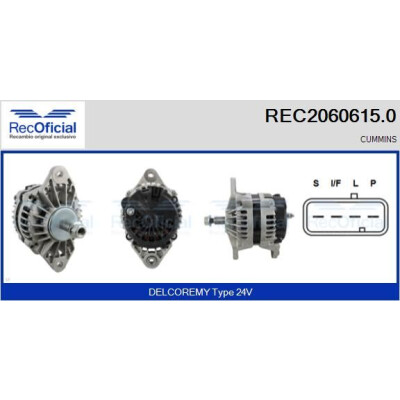 Alternateur RECOFICIAL REC2060615.0