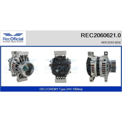 Alternateur RECOFICIAL REC2060621.0
