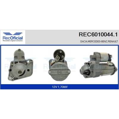 Démarreur RECOFFICIAL REC6010044.1