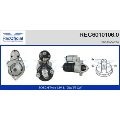 Démarreur RECOFFICIAL REC6010106.0