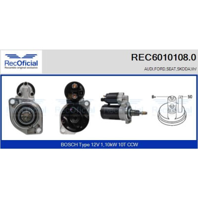 Démarreur RECOFFICIAL REC6010108.0