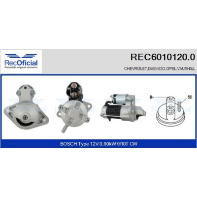 Démarreur RECOFFICIAL REC6010120.0