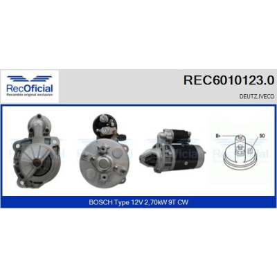 Démarreur RECOFICIAL REC6010123.0