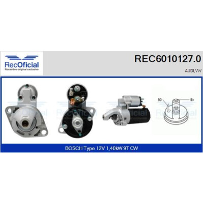 Démarreur RECOFICIAL REC6010127.0