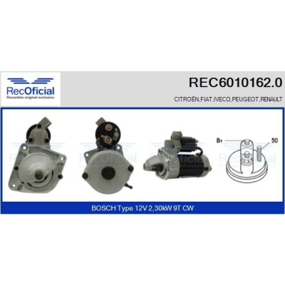 Démarreur RECOFICIAL REC6010162.0