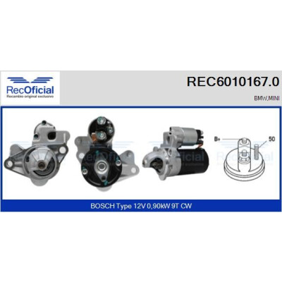 Démarreur RECOFFICIAL REC6010167.0