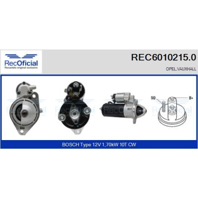 Démarreur RECOFFICIAL REC6010215.0