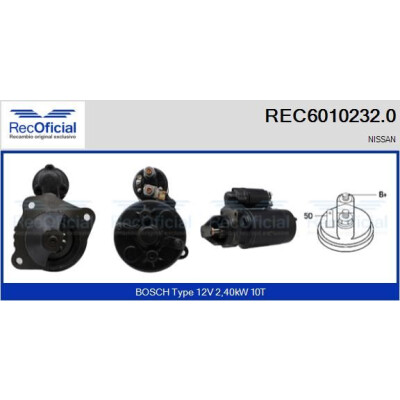 Démarreur RECOFICIAL REC6010232.0