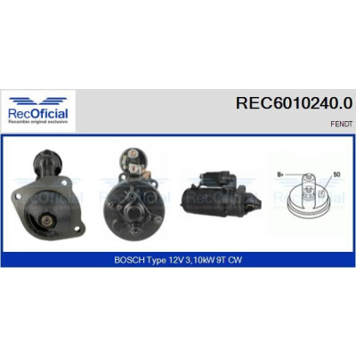 Démarreur RECOFICIAL REC6010240.0