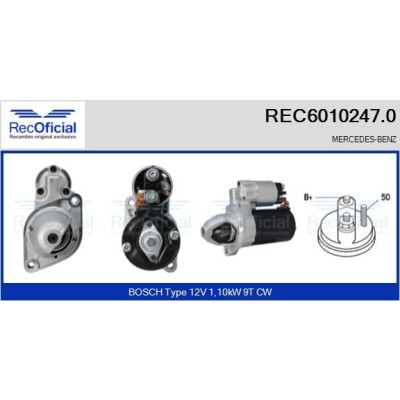 Démarreur RECOFICIAL REC6010247.0
