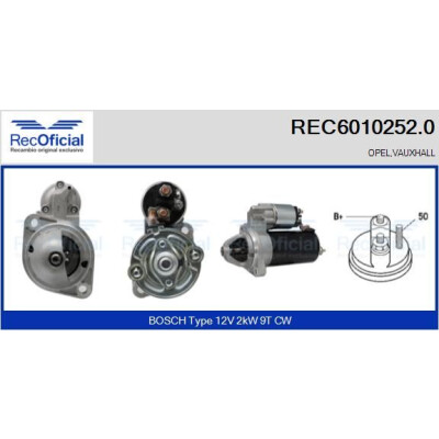 Démarreur RECOFICIAL REC6010252.0