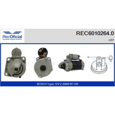 Démarreur RECOFICIAL REC6010264.0