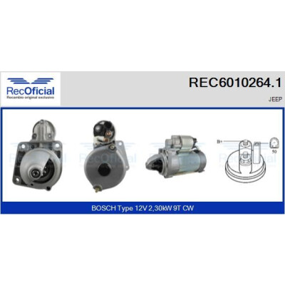 Démarreur RECOFICIAL REC6010264.1