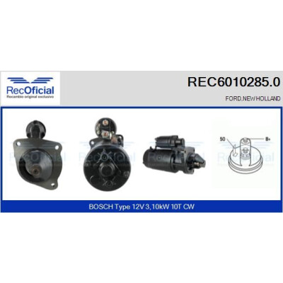 Démarreur RECOFICIAL REC6010285.0